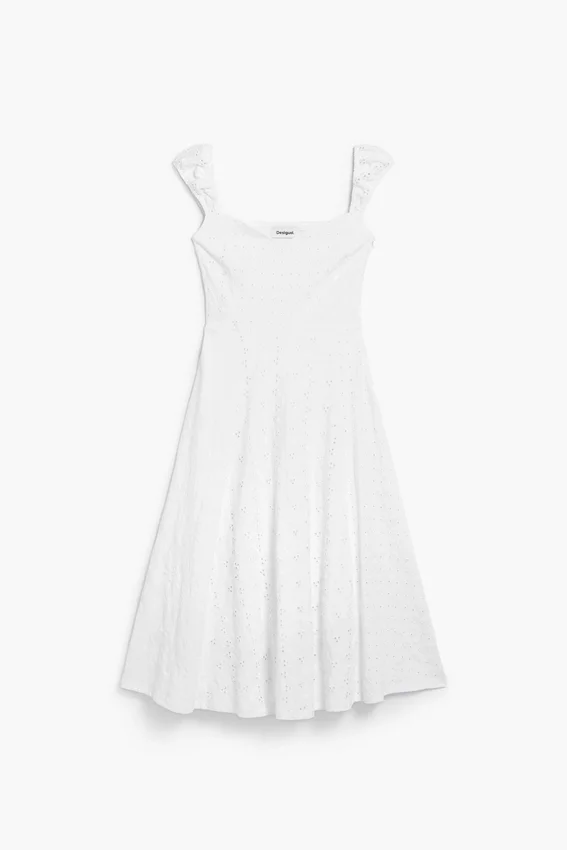 Midi-Kleid mit Stickerei Midi-Kleid mit Stickerei