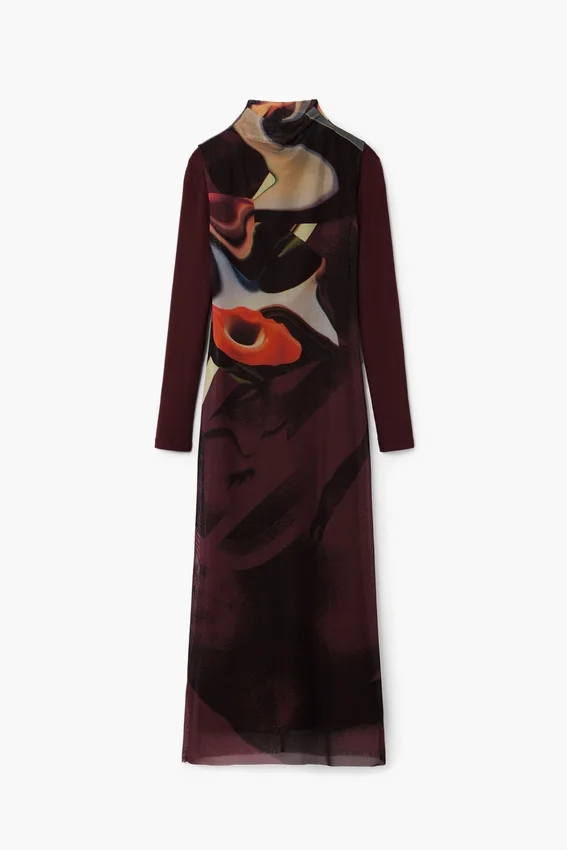 Midi-Kleid mit verschiedenen Tragevarianten Midi-Kleid mit verschiedenen Tragevarianten