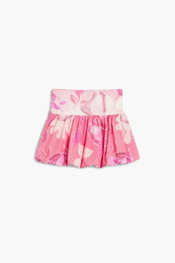 Mini-Peplum-Röcke mit Blumenmuster Mini-Peplum-Röcke mit Blumenmuster