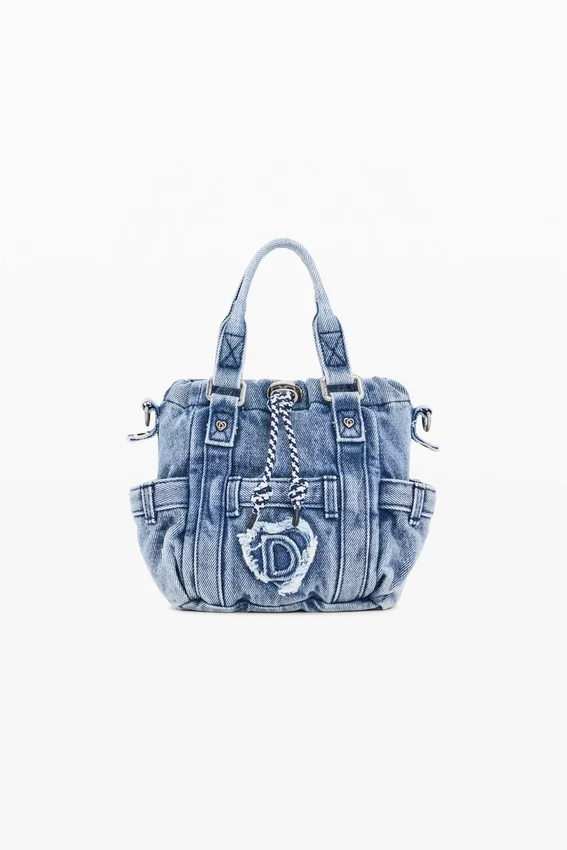 Mini-Umhängetasche aus Denim Mini-Umhängetasche aus Denim