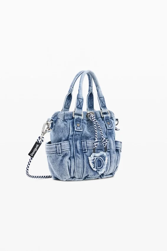 Mini-Umhängetasche aus Denim Mini-Umhängetasche aus Denim