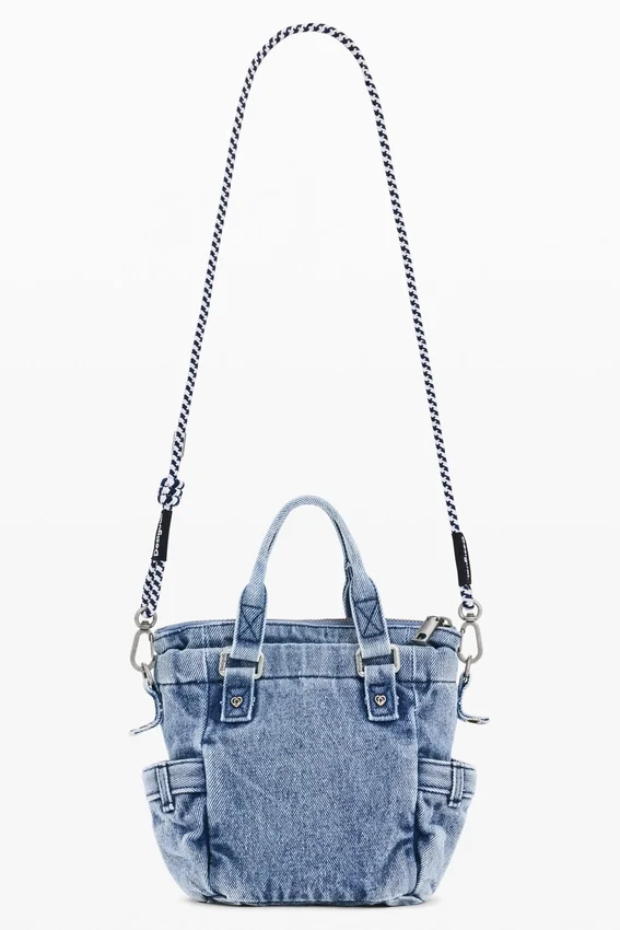 Mini-Umhängetasche aus Denim Mini-Umhängetasche aus Denim