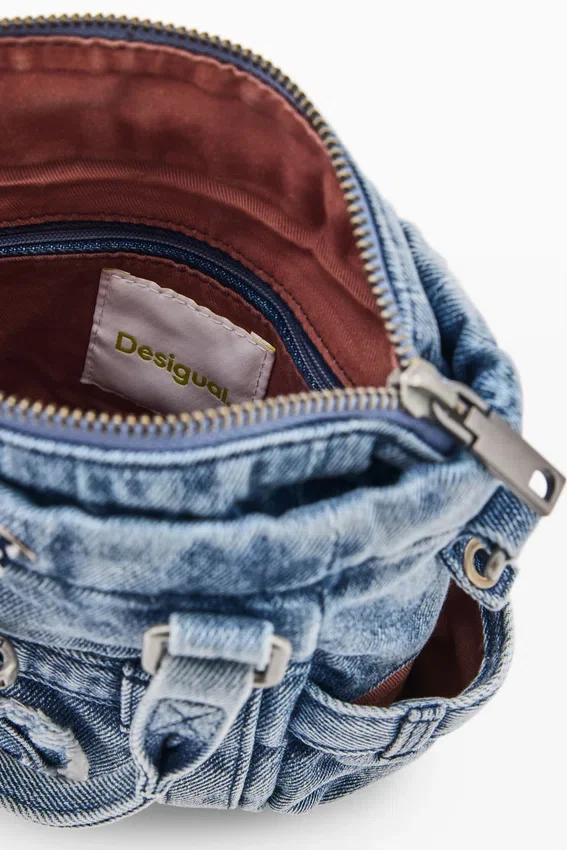 Mini-Umhängetasche aus Denim Mini-Umhängetasche aus Denim