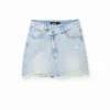 Minirock aus Denim mit gekreuztem Bund Minirock aus Denim mit gekreuztem Bund