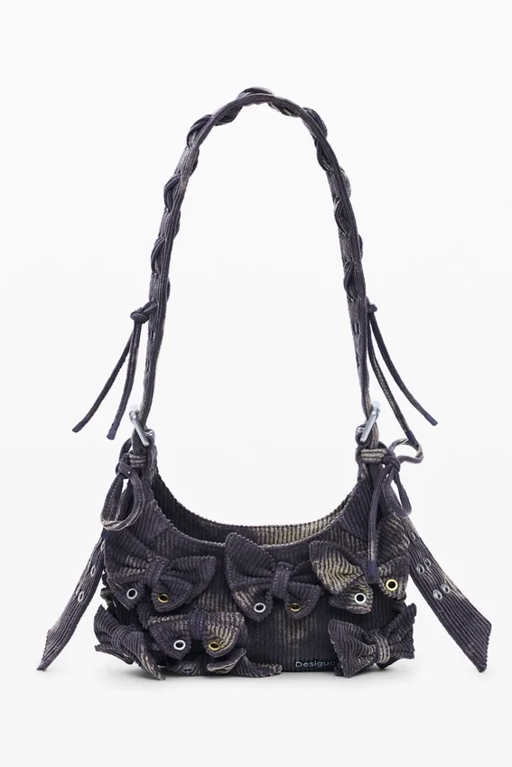 Mittlere Baumwolltasche mit Schleife Mittlere Baumwolltasche mit Schleife