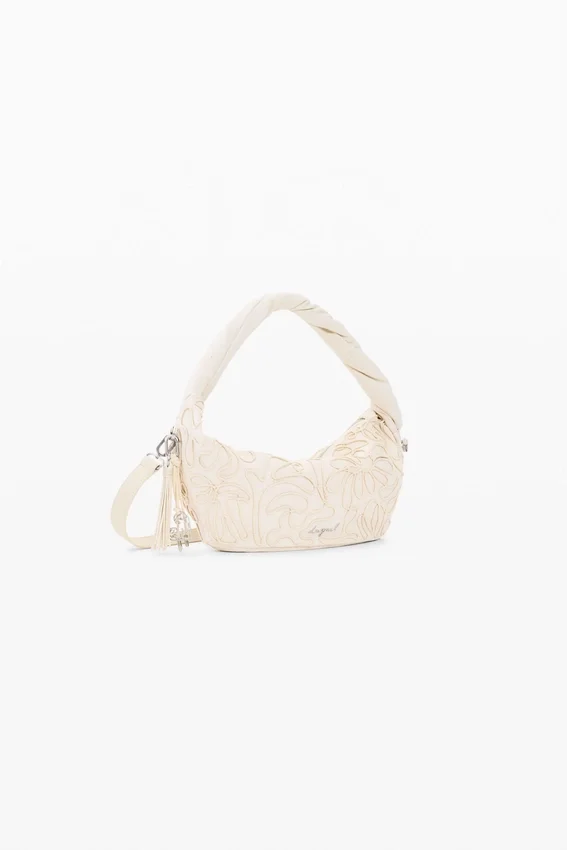 Mittlere Canvas-Tasche mit Blumenmuster Mittlere Canvas-Tasche mit Blumenmuster