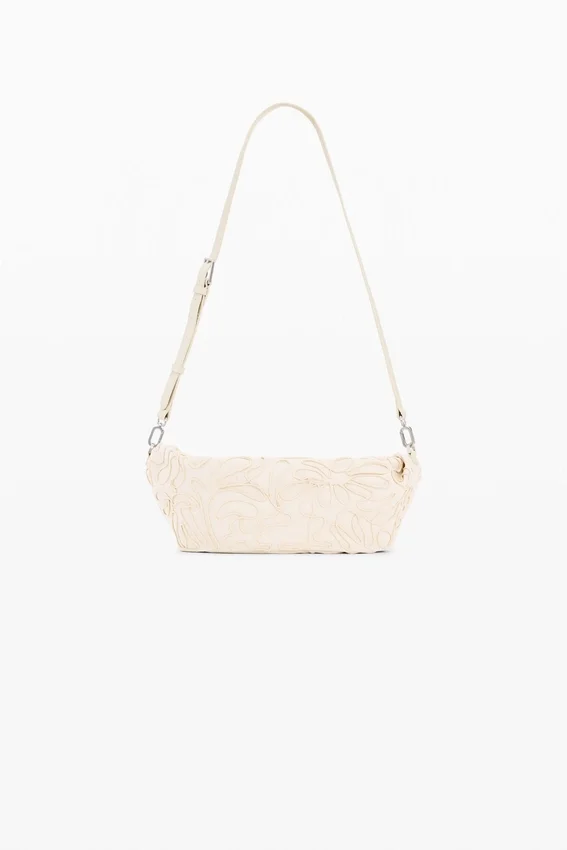 Mittlere Canvas-Tasche mit Blumenmuster Mittlere Canvas-Tasche mit Blumenmuster