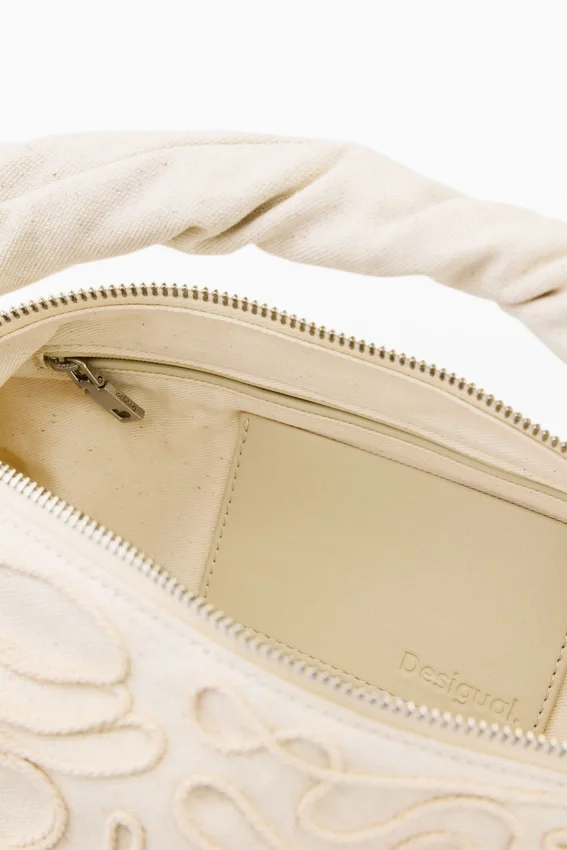 Mittlere Canvas-Tasche mit Blumenmuster Mittlere Canvas-Tasche mit Blumenmuster