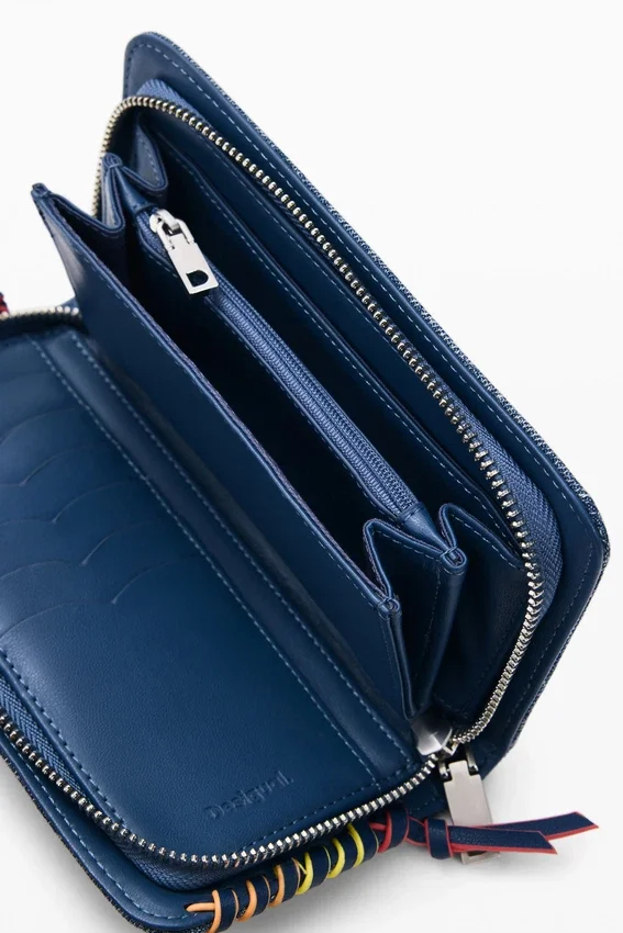 Mittlere Denim-Herz-Geldbörse Mittlere Denim-Herz-Geldbörse