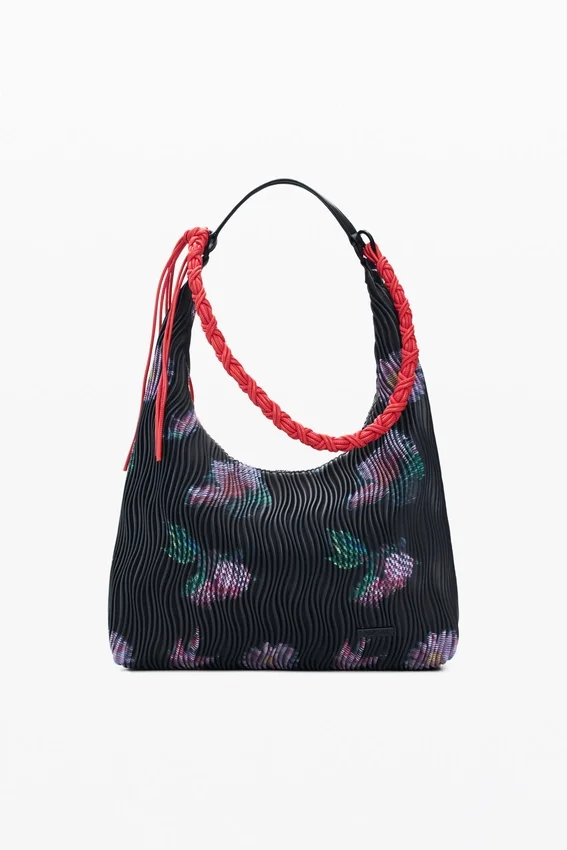 Mittlere ovale Tasche mit Struktur Mittlere ovale Tasche mit Struktur