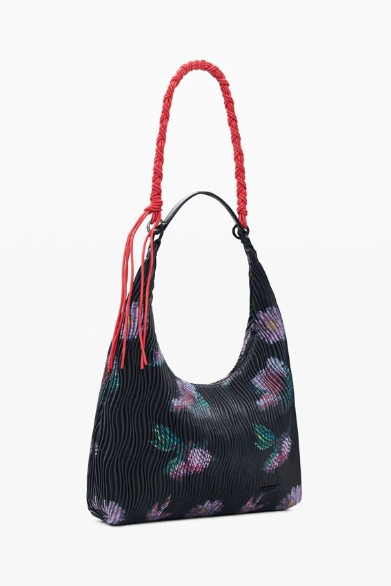 Mittlere ovale Tasche mit Struktur Mittlere ovale Tasche mit Struktur