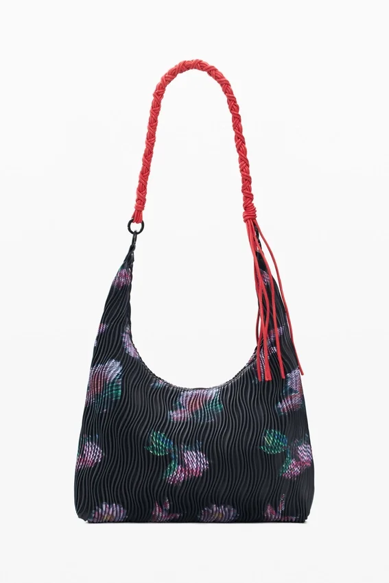 Mittlere ovale Tasche mit Struktur Mittlere ovale Tasche mit Struktur