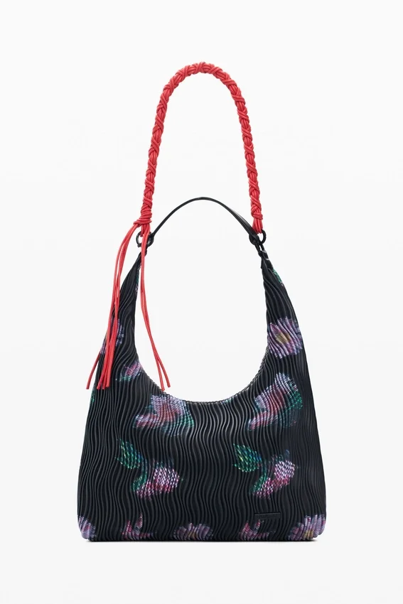 Mittlere ovale Tasche mit Struktur Mittlere ovale Tasche mit Struktur