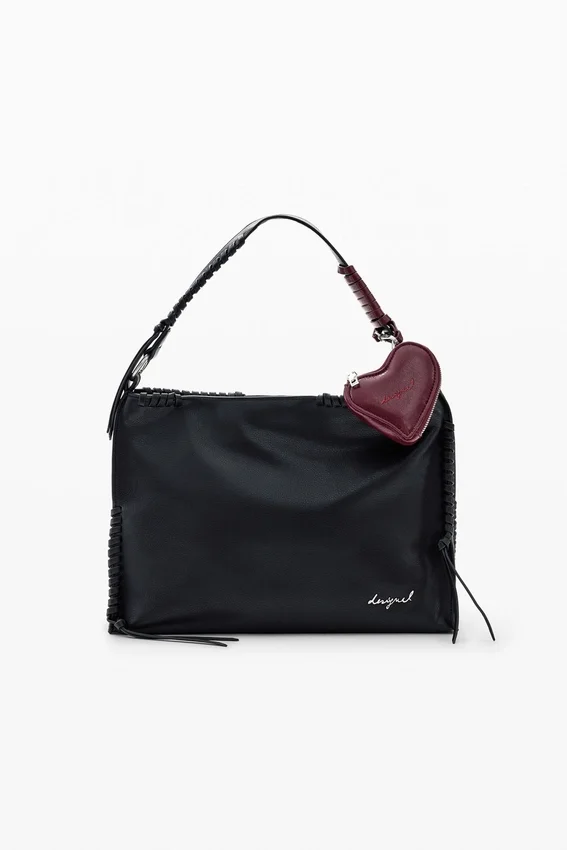 Mittlere Tasche mit Herz-Anhänger Mittlere Tasche mit Herz-Anhänger