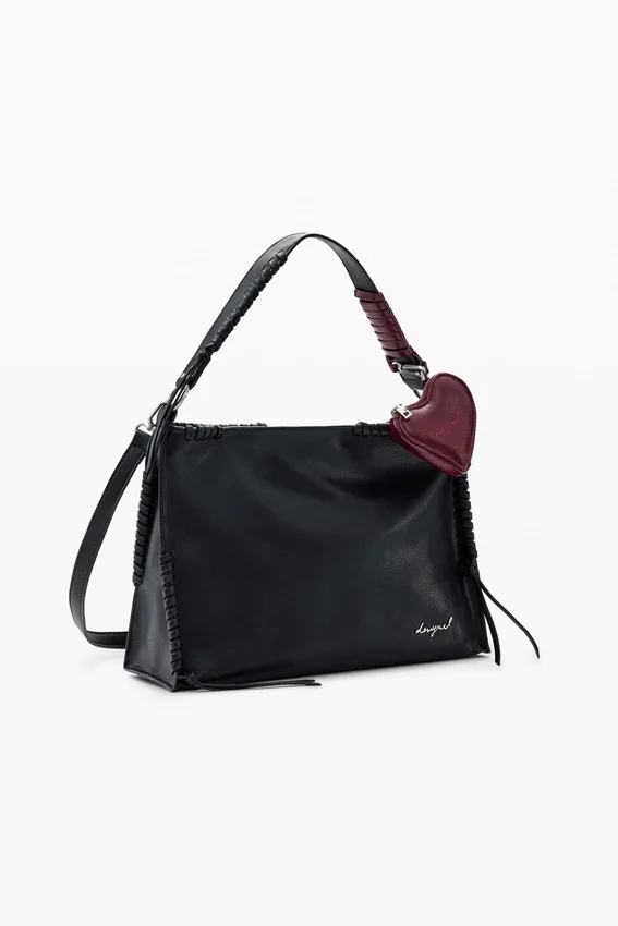 Mittlere Tasche mit Herz-Anhänger Mittlere Tasche mit Herz-Anhänger
