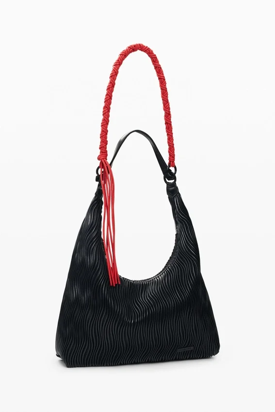 Mittlere Tasche mit Prägung Mittlere Tasche mit Prägung