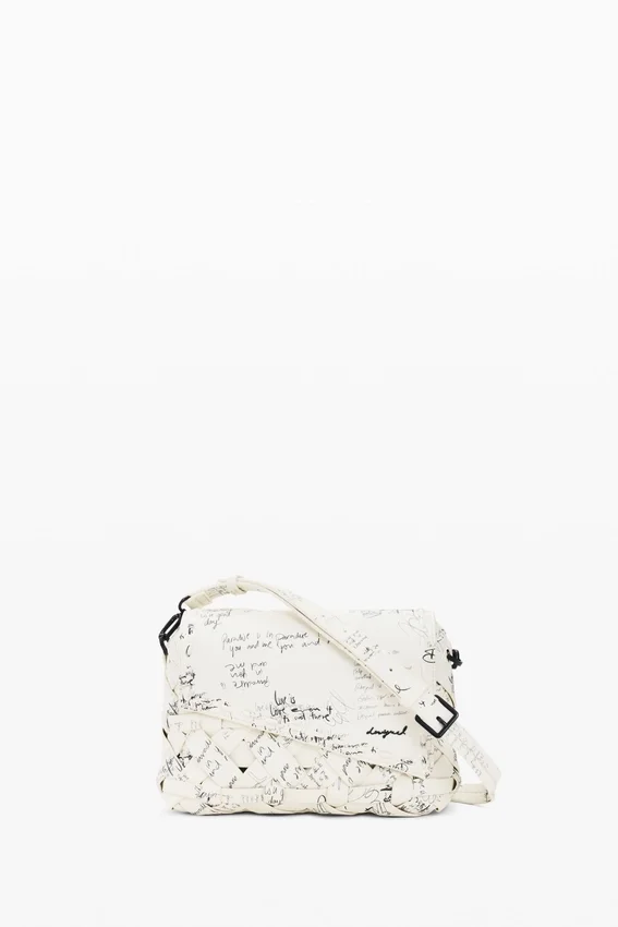 Mittlere Tasche mit Schriftzug Mittlere Tasche mit Schriftzug