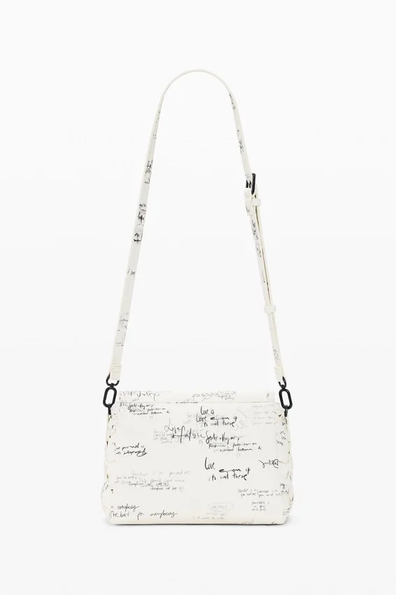 Mittlere Tasche mit Schriftzug Mittlere Tasche mit Schriftzug