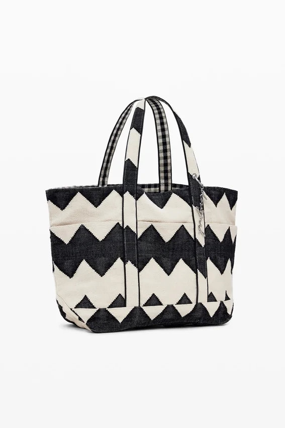 Mittlere wendbare Twill-Tasche Mittlere wendbare Twill-Tasche