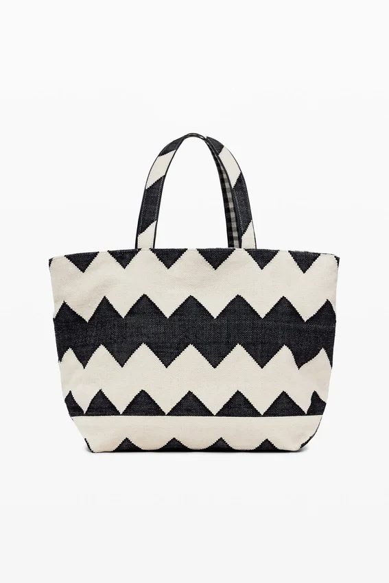 Mittlere wendbare Twill-Tasche Mittlere wendbare Twill-Tasche