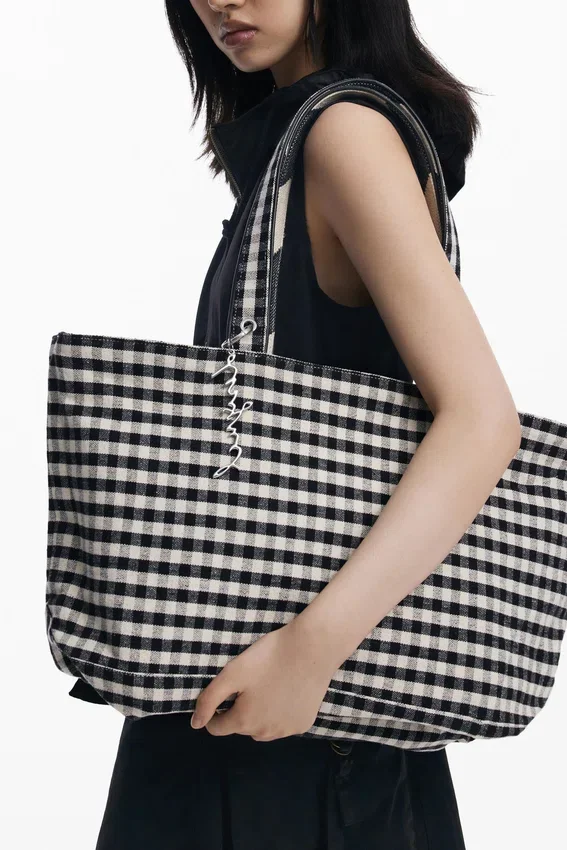 Mittlere wendbare Twill-Tasche Mittlere wendbare Twill-Tasche