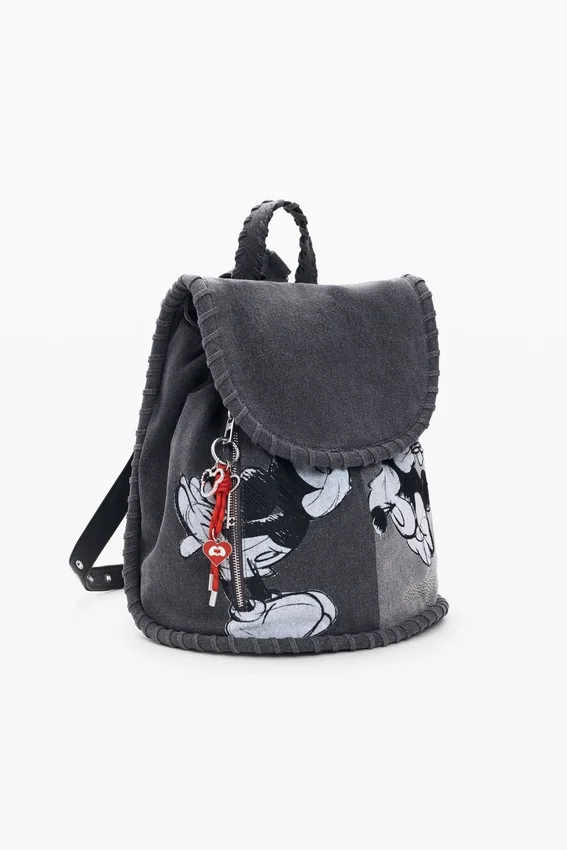 Mittlerer Rucksack aus Denim mit Mickey Mouse™ Mittlerer Rucksack aus Denim mit Mickey Mouse™