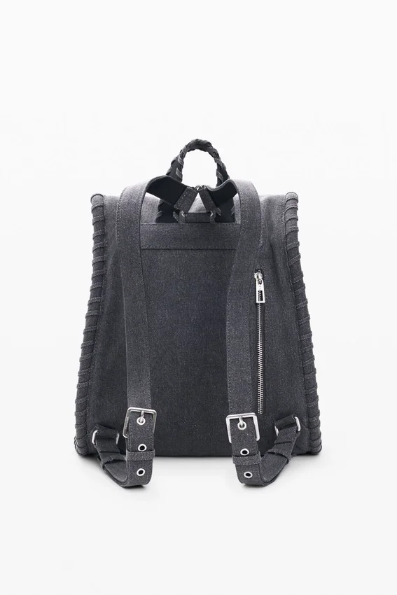 Mittlerer Rucksack aus Denim mit Mickey Mouse™ Mittlerer Rucksack aus Denim mit Mickey Mouse™