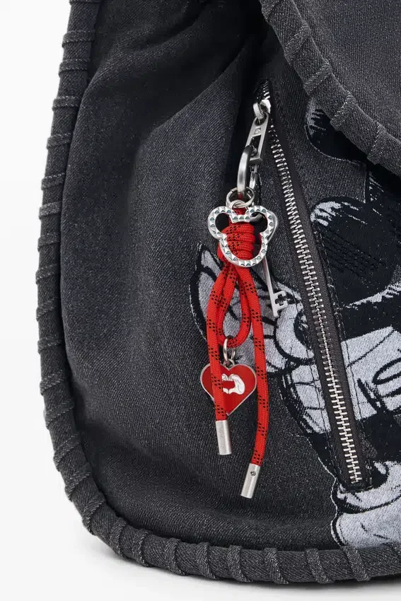 Mittlerer Rucksack aus Denim mit Mickey Mouse™ Mittlerer Rucksack aus Denim mit Mickey Mouse™