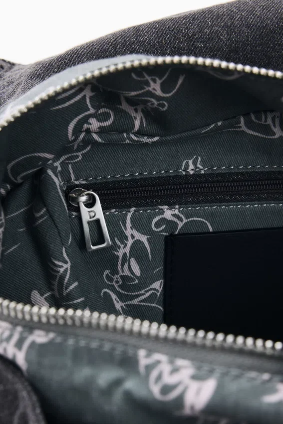 Mittlerer Rucksack aus Denim mit Mickey Mouse™ Mittlerer Rucksack aus Denim mit Mickey Mouse™