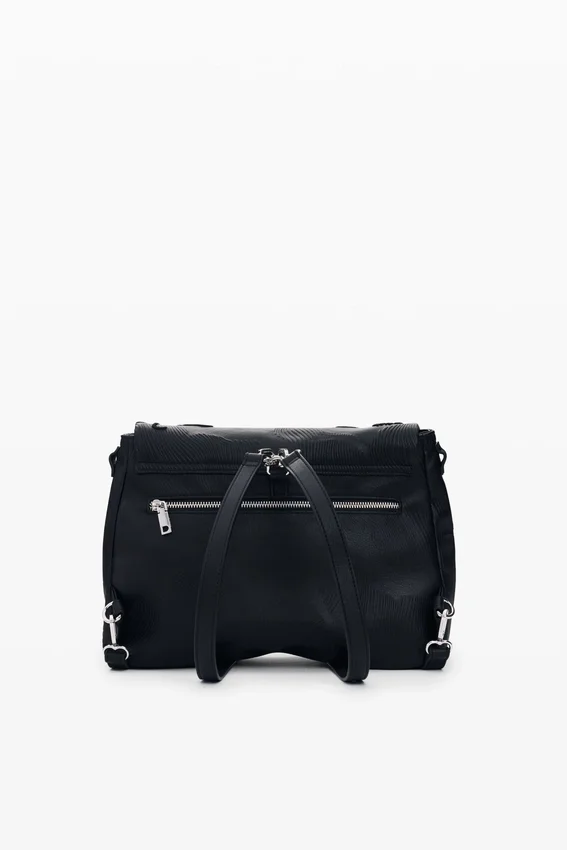 Mittlerer Rucksack mit bestickten Anhängern Mittlerer Rucksack mit bestickten Anhängern
