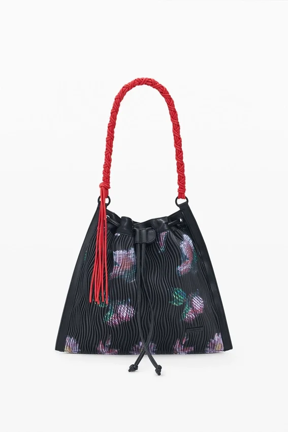 Mittlerer Rucksack mit Blumenstruktur Mittlerer Rucksack mit Blumenstruktur