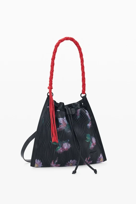Mittlerer Rucksack mit Blumenstruktur Mittlerer Rucksack mit Blumenstruktur
