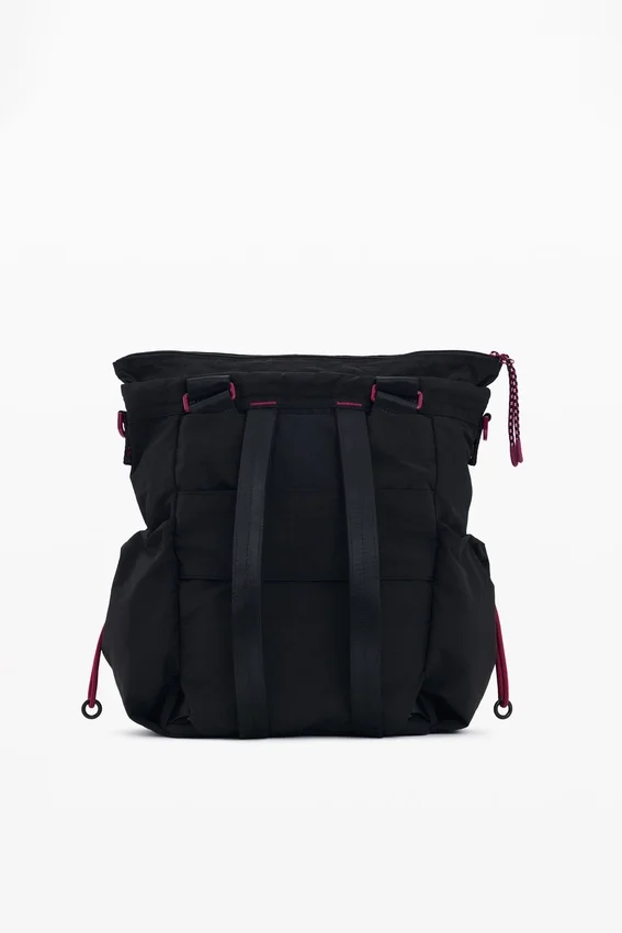 Mittlerer schwarzer Rucksack Mittlerer schwarzer Rucksack
