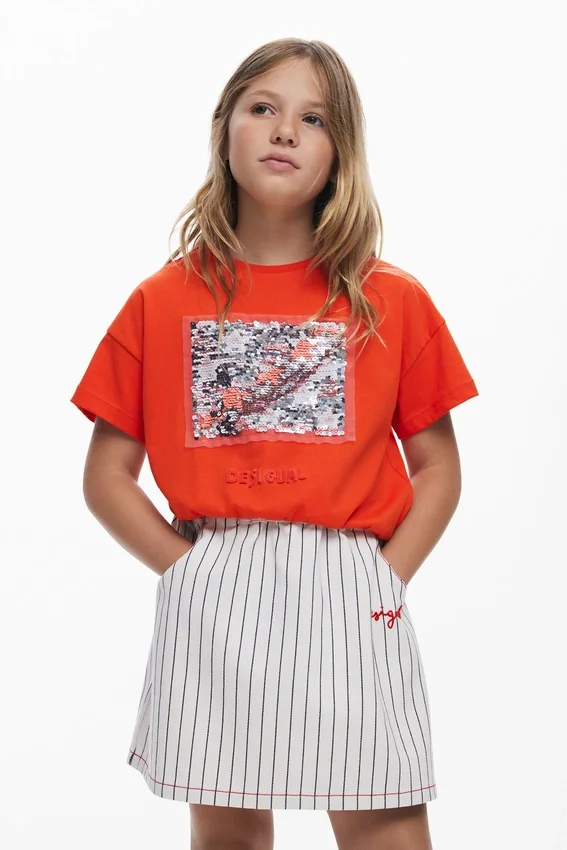 Pailletten-T-Shirt Pailletten-T-Shirt