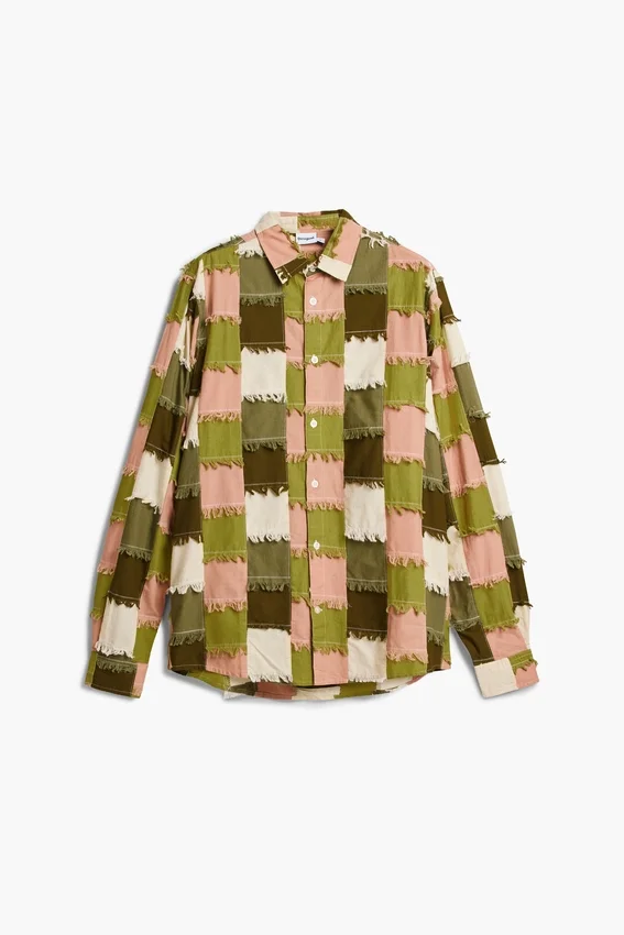 Patchwork-Hemd mit Karomuster Patchwork-Hemd mit Karomuster