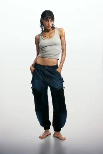 Patchwork-Jeans-Hose Patchwork-Jeans-Hose