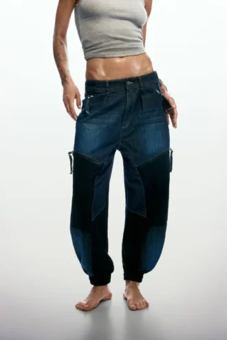 Patchwork-Jeans-Hose Patchwork-Jeans-Hose