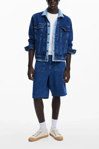 Patchwork-Jeansjacke Patchwork-Jeansjacke