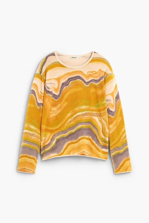 Pullover mit abstraktem Print Pullover mit abstraktem Print