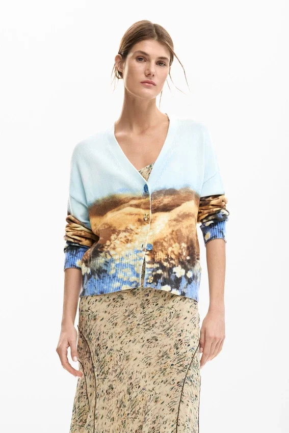 Pullover mit Landschaftsmotiv Pullover mit Landschaftsmotiv