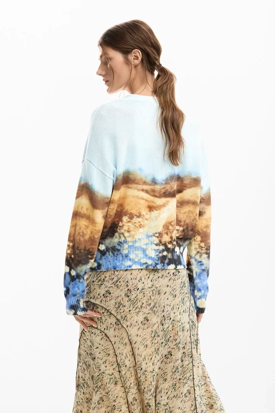 Pullover mit Landschaftsmotiv Pullover mit Landschaftsmotiv