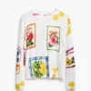 Pullover mit tropischen Briefmarken Pullover mit tropischen Briefmarken