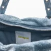 Raffierte Denim-Tasche Raffierte Denim-Tasche