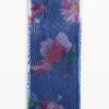 Rechteckiger Schal mit blauen Streifen Rechteckiger Schal mit blauen Streifen