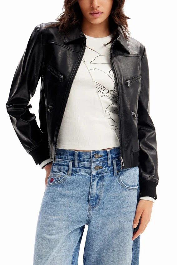 Retro-Biker-Jacke Retro-Biker-Jacke