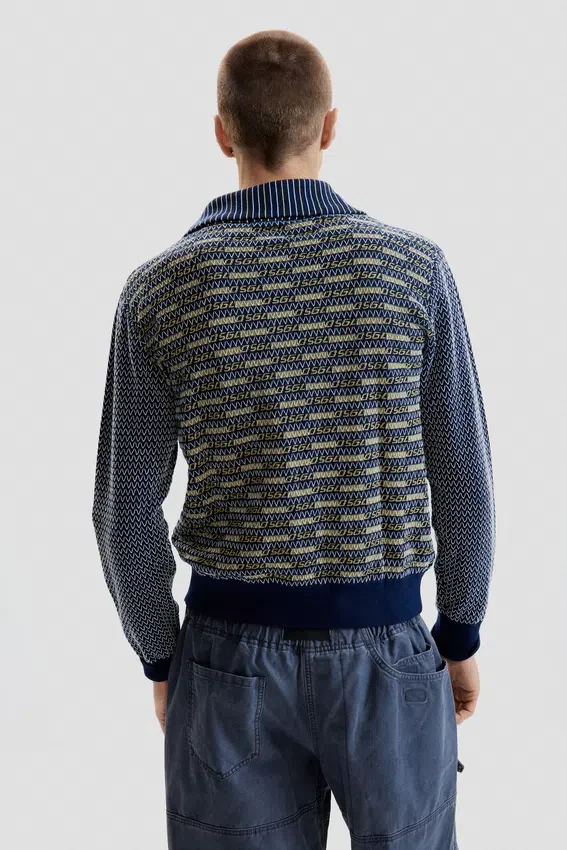 Retro-Pullover mit Reißverschluss Retro-Pullover mit Reißverschluss