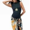 Ärmelloses Kleid mit Print Ärmelloses Kleid mit Print
