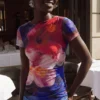 Ärmelloses Kleid mit Print Ärmelloses Kleid mit Print