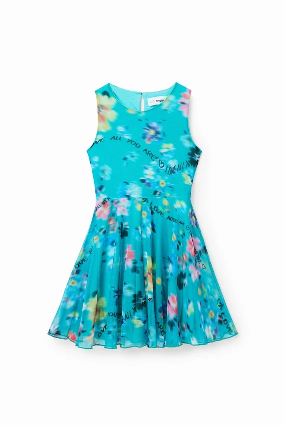 Ärmelloses Kleid mit Unschärfe-Effekt Ärmelloses Kleid mit Unschärfe-Effekt