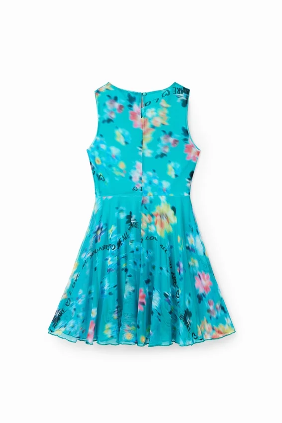 Ärmelloses Kleid mit Unschärfe-Effekt Ärmelloses Kleid mit Unschärfe-Effekt